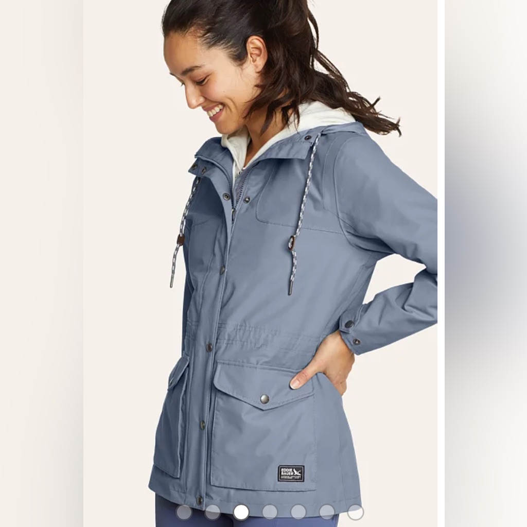 Eddie Bauer Charley Jacket Hooded Small New